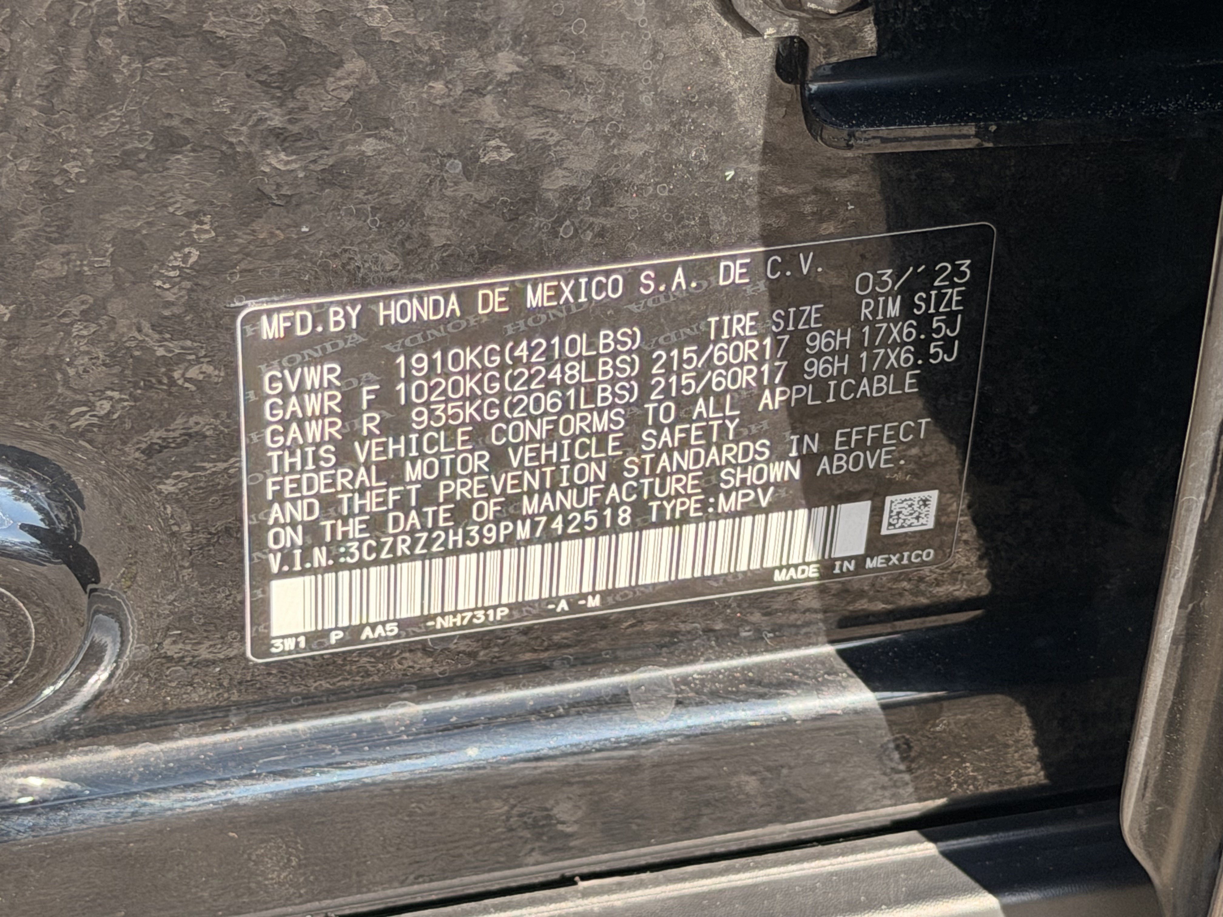 Used 2023 Honda HR-V LX image 29