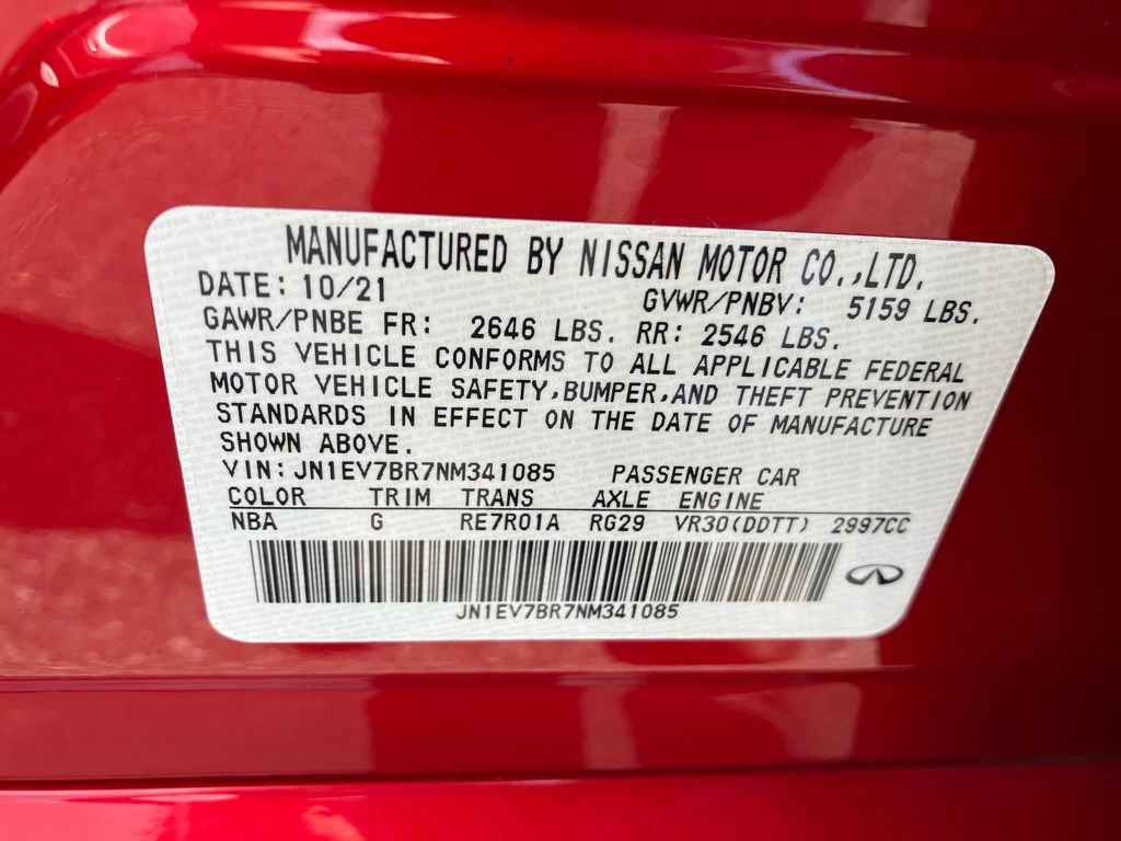 Certified 2022 INFINITI Q50 Luxe w/ Cargo Package image 27