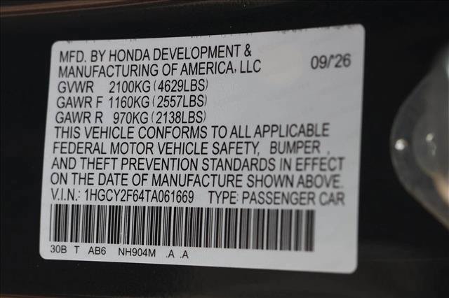 New 2026 Honda Accord EX-L image 24