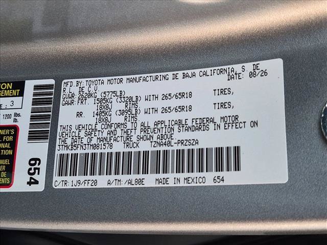 New 2026 Toyota Tacoma SR5 RWD image 17