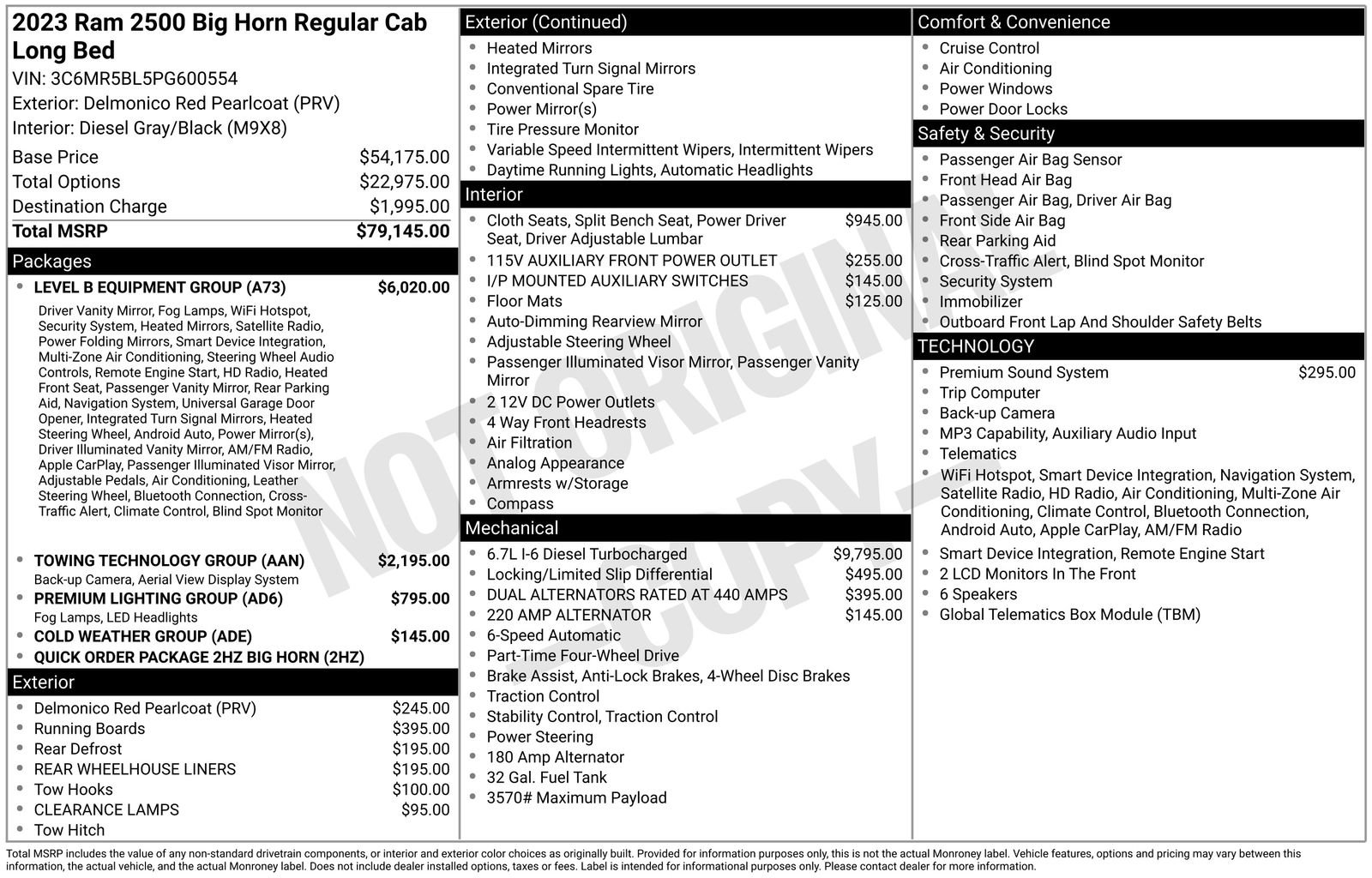 Used 2023 RAM 2500 Big Horn w/ Level B Equipment Group image 32