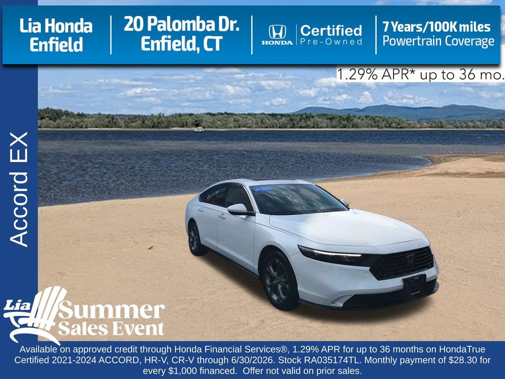 Certified 2024 Honda Accord EX