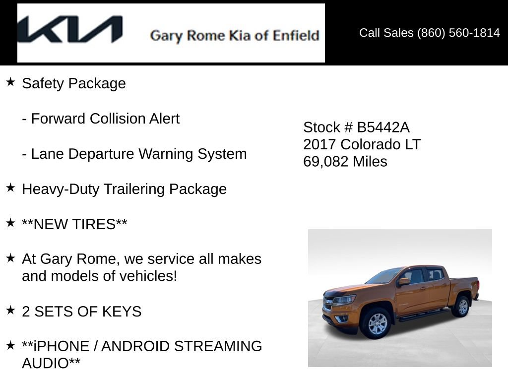 Used 2017 Chevrolet Colorado LT w/ LT Convenience Package RWD image 14
