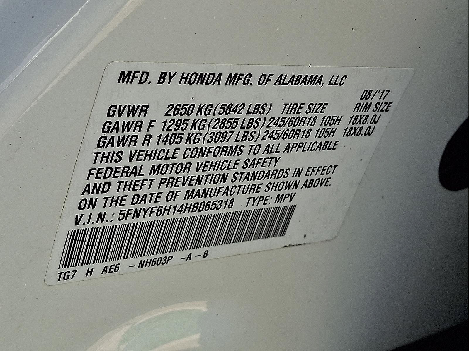 Used 2017 Honda Pilot LX image 24
