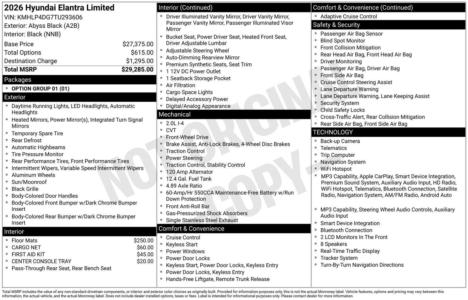 New 2026 Hyundai Elantra Limited FWD image 28