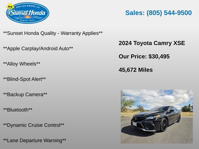 Used 2024 Toyota Camry XSE FWD image 5