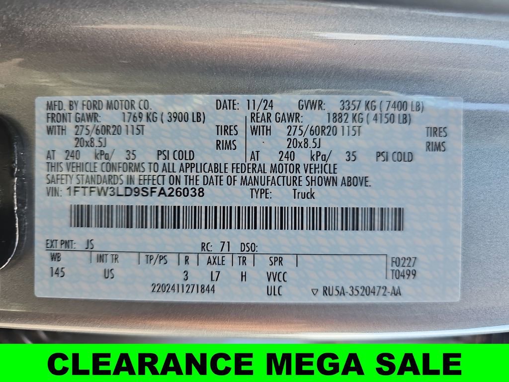 New 2025 Ford F150 XLT w/ Equipment Group 303A High image 43