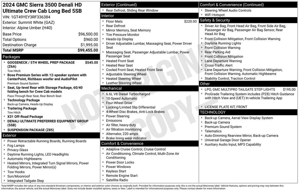 Used 2024 GMC Sierra 3500 Denali Ultimate AWD/4WD image 25