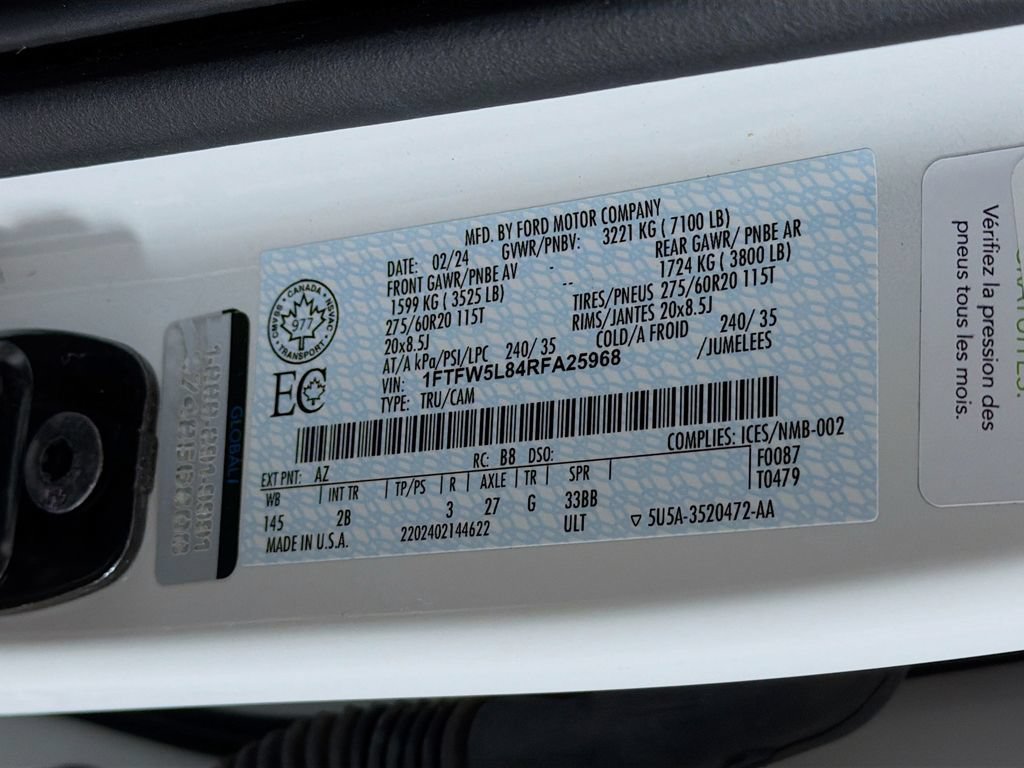 Used 2024 Ford F150 Lariat AWD/4WD image 45