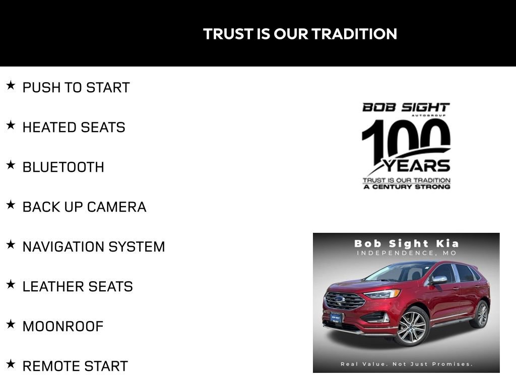 Used 2019 Ford Edge Titanium w/ Equipment Group 301A FWD image 2