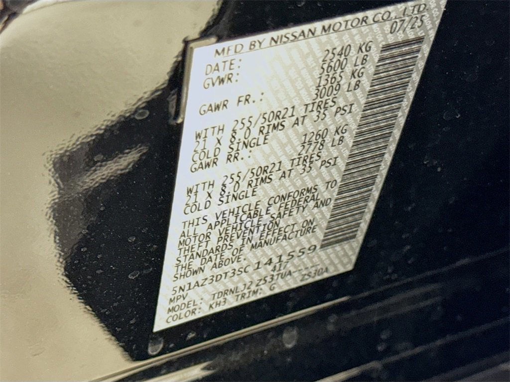 Used 2025 Nissan Murano Platinum w/ Cargo Package image 32