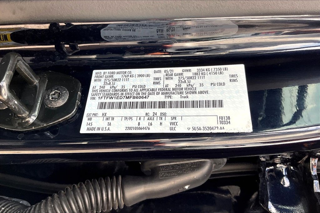 Used 2021 Ford F150 Limited AWD/4WD image 19