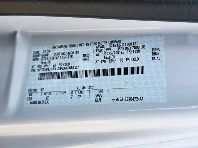 Used 2015 Ford E-350 and Econoline 350 Super Duty w/ Power Windows & Locks Group RWD image 24