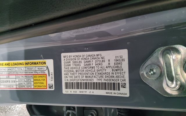 Used 2022 Honda Civic Sport image 39