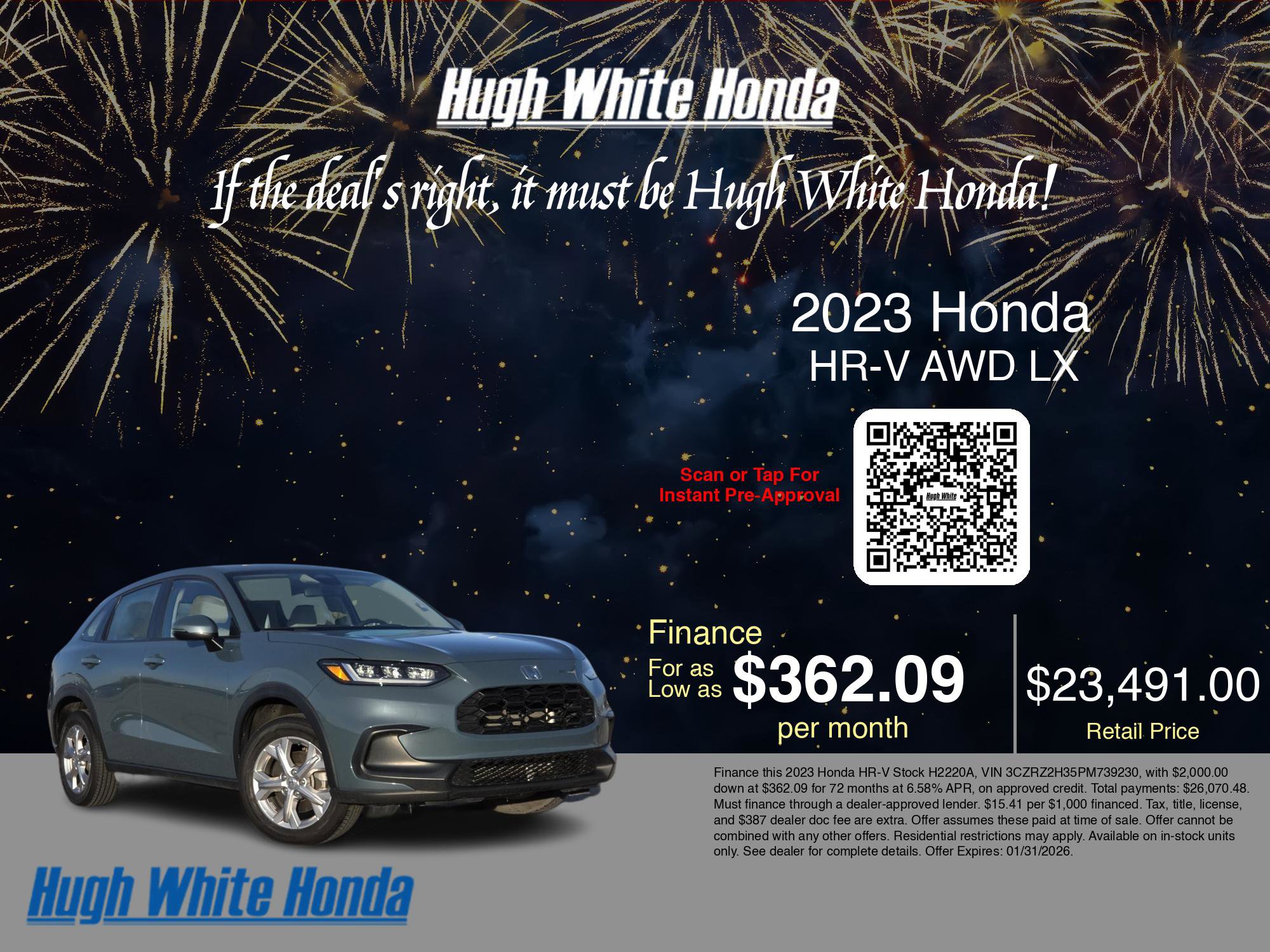 Used 2023 Honda HR-V LX image 3