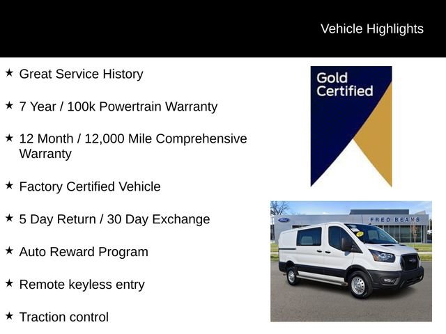 Certified 2024 Ford Transit 250 Low Roof AWD w/ Exterior Upgrade Package image 4