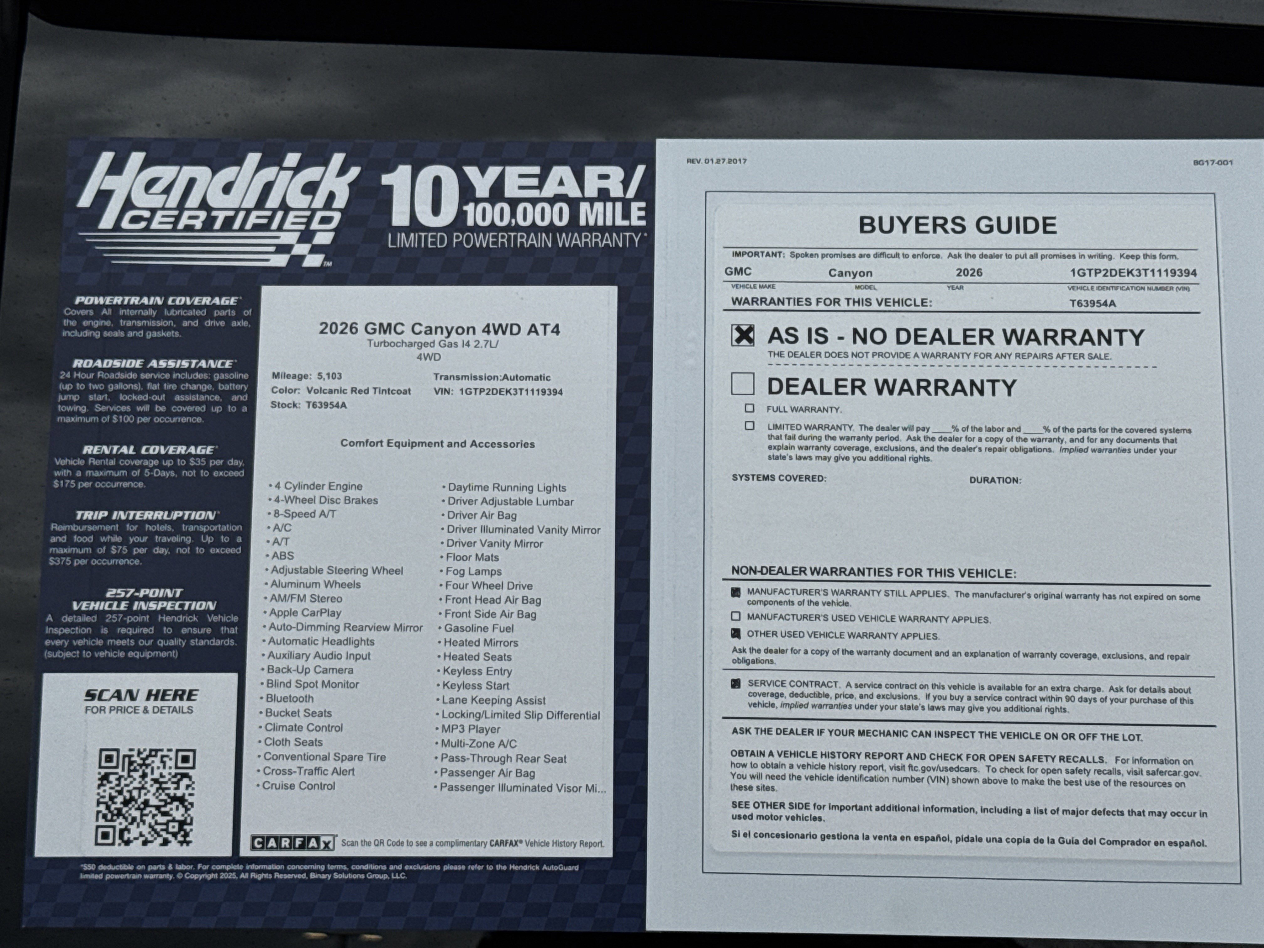 Used 2026 GMC Canyon AT4 image 34