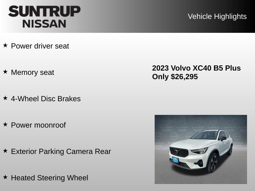 Used 2023 Volvo XC40 B5 Plus w/ Protection Package Premier image 15