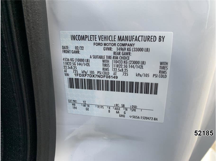 Used 2022 Ford F750 2WD Regular Cab Super Duty image 18