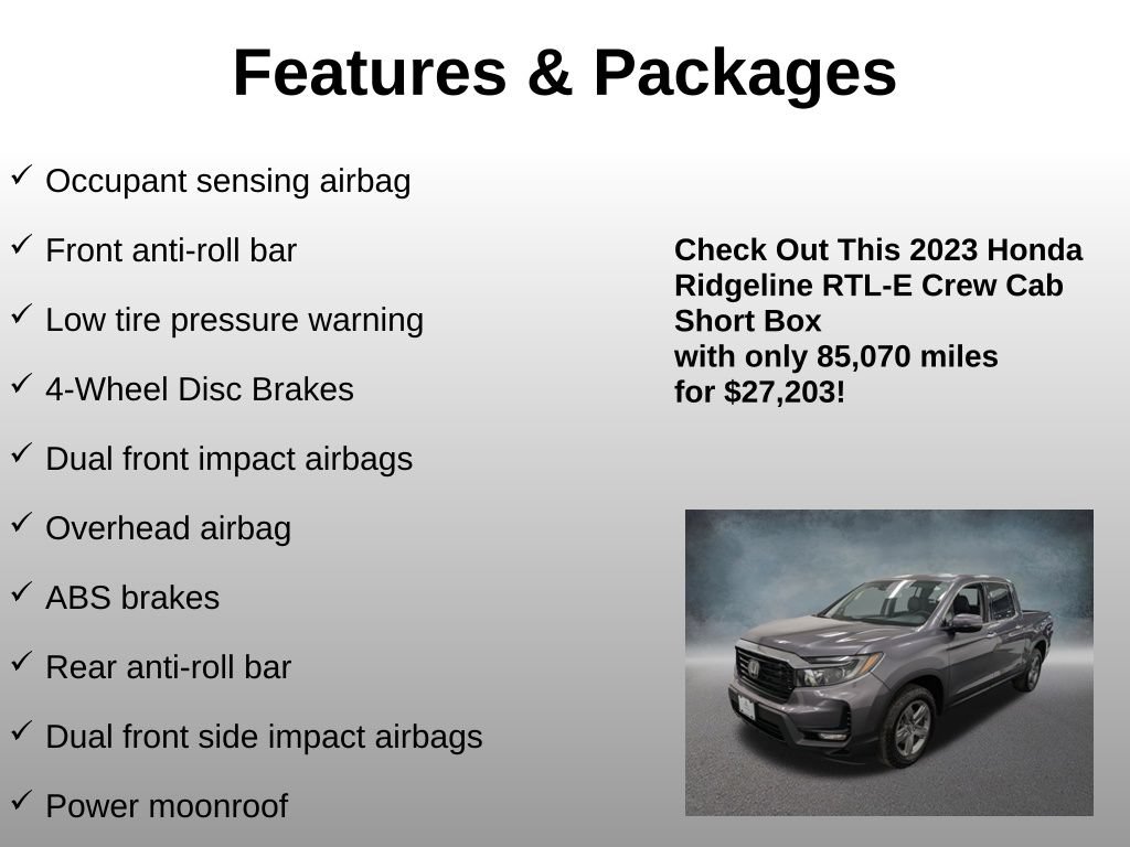 Certified 2023 Honda Ridgeline RTL-E image 16