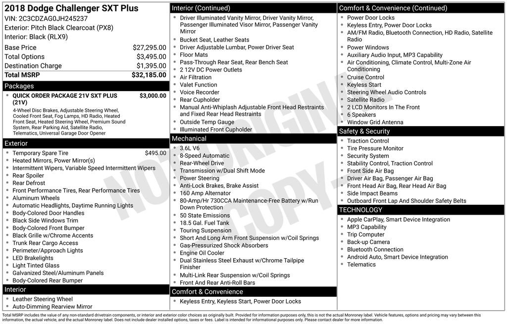 Used 2018 Dodge Challenger SXT Plus image 15