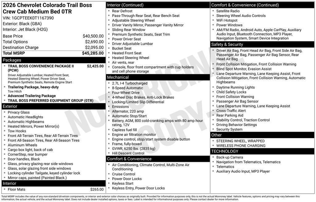 New 2026 Chevrolet Colorado Trail Boss image 3