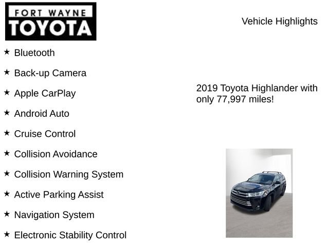 Used 2019 Toyota Highlander XLE AWD/4WD image 7