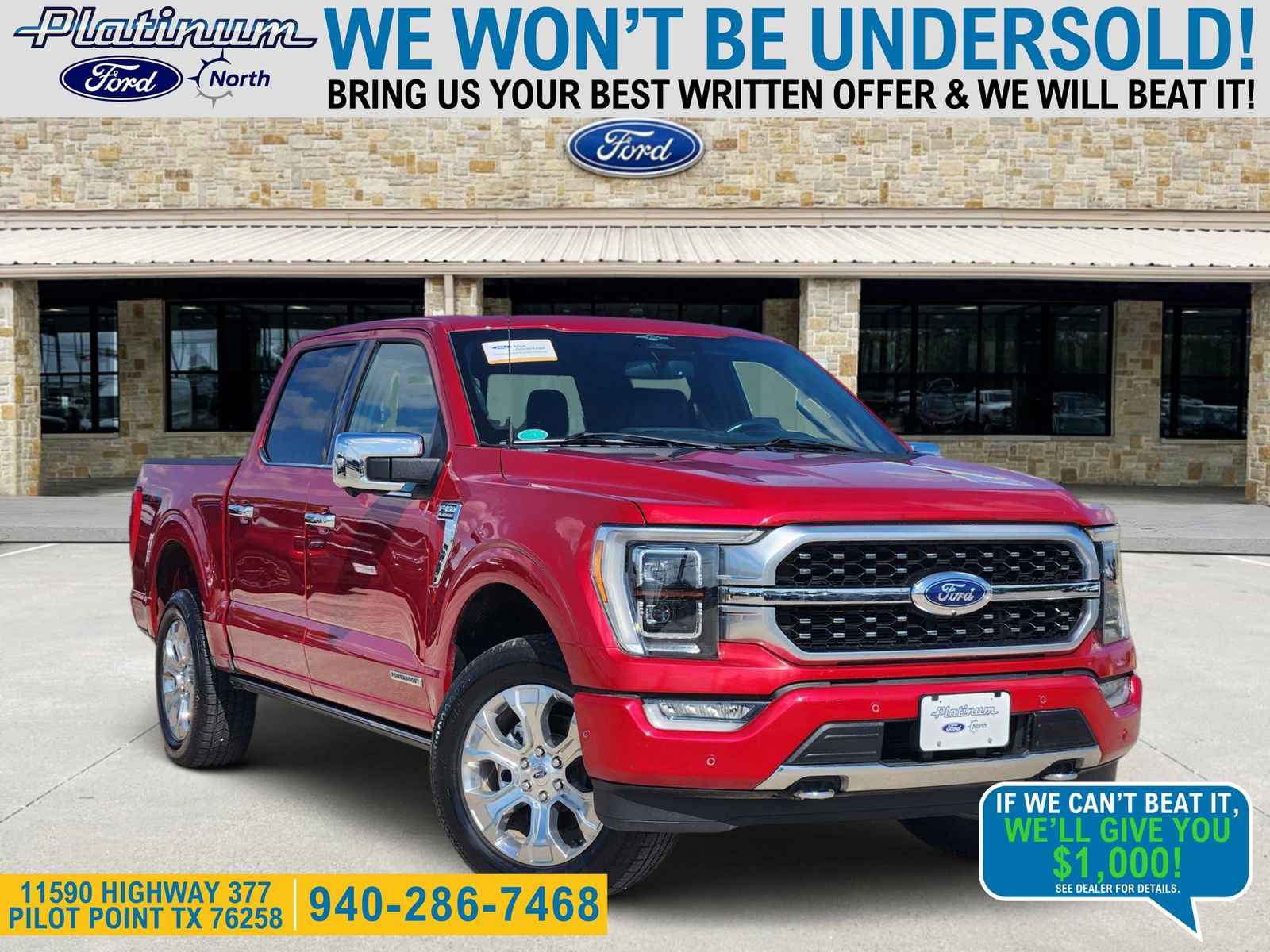 Used 2023 Ford F150 Platinum w/ Equipment Group 701A High AWD/4WD image 1