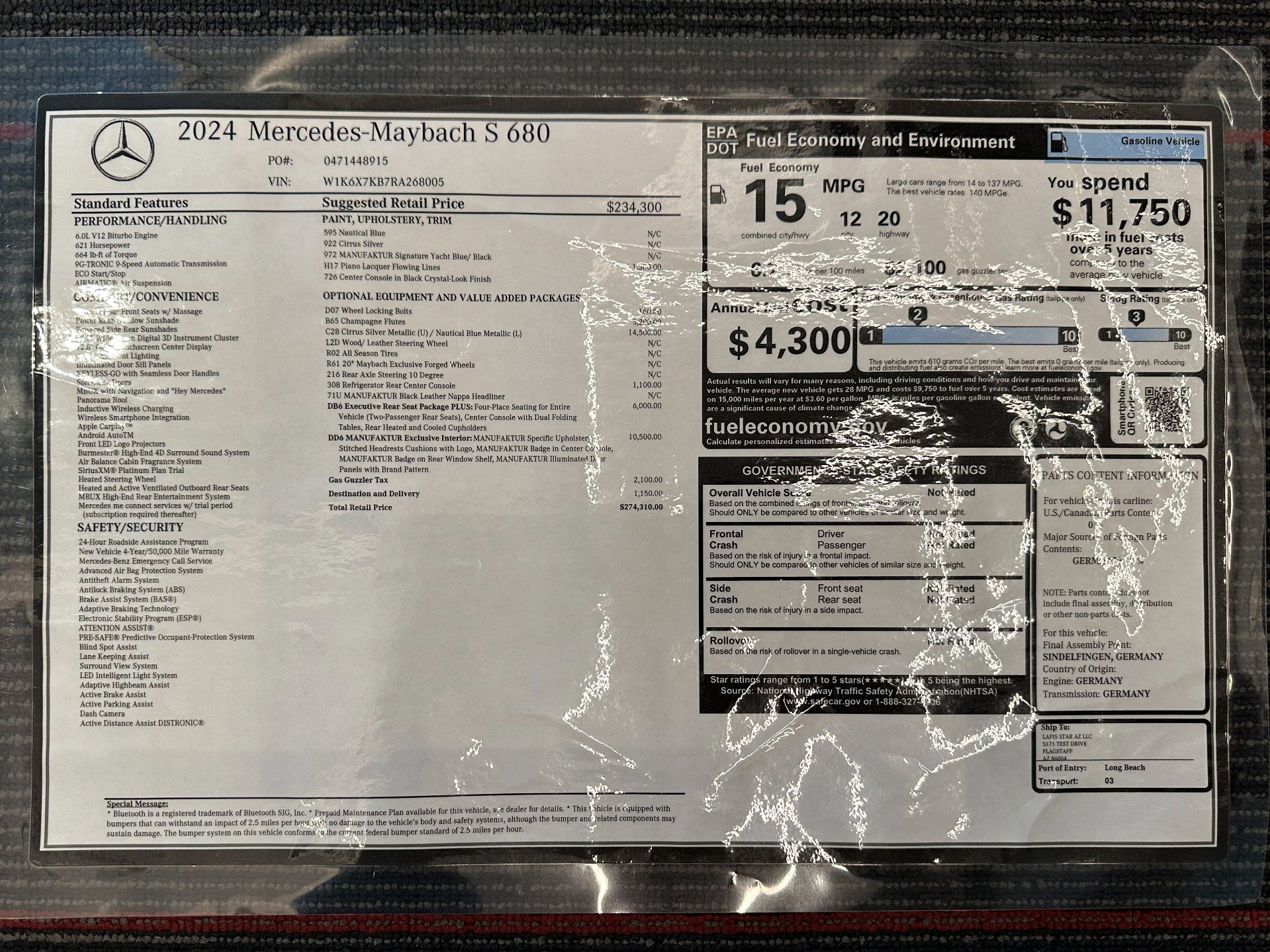 Used 2024 Mercedes-Benz Maybach S 680 4MATIC image 24
