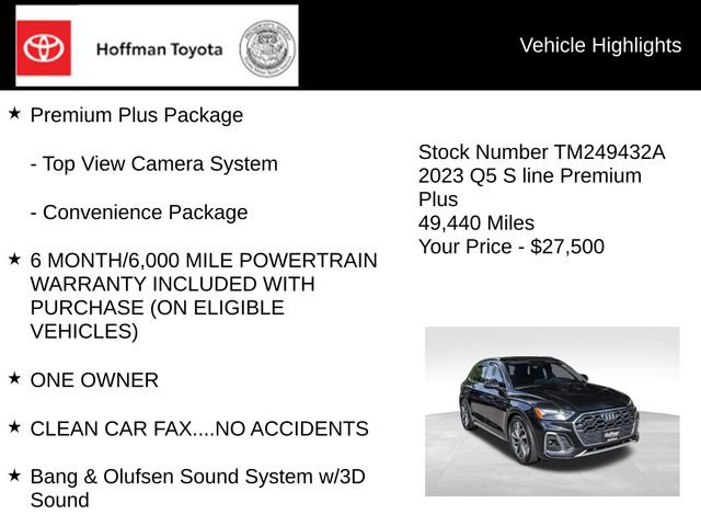 Used 2023 Audi Q5 2.0T Premium Plus w/ Premium Plus Package AWD/4WD image 15