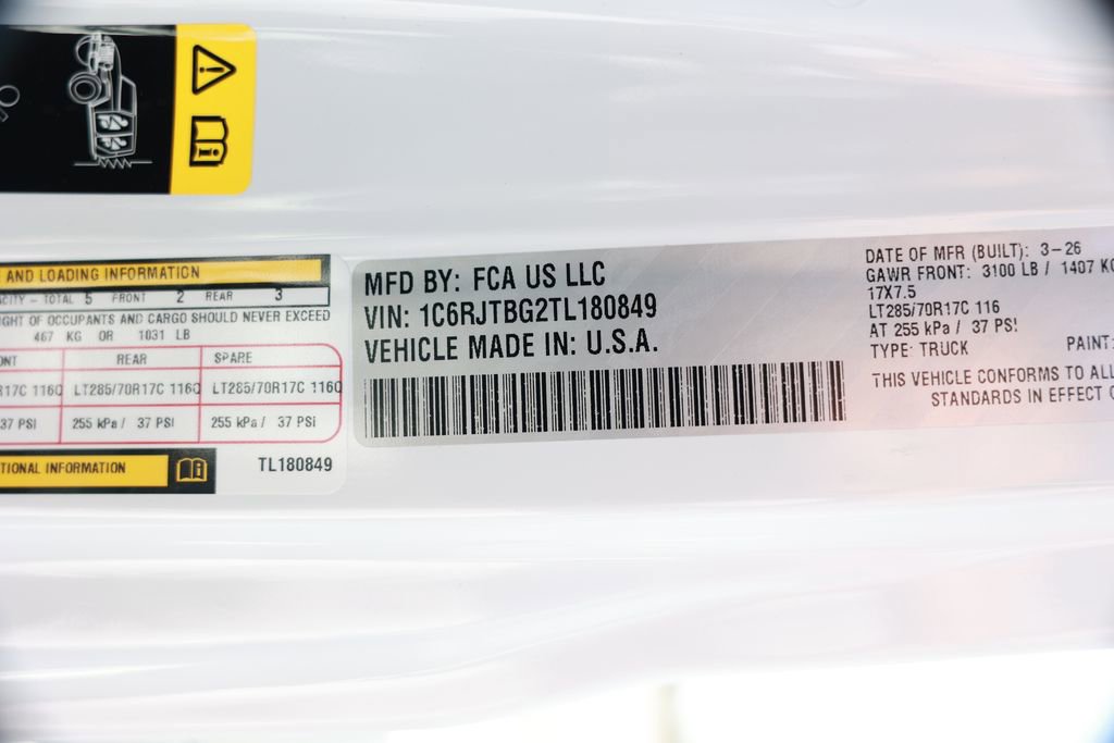 New 2026 Jeep Gladiator Rubicon AWD/4WD image 37