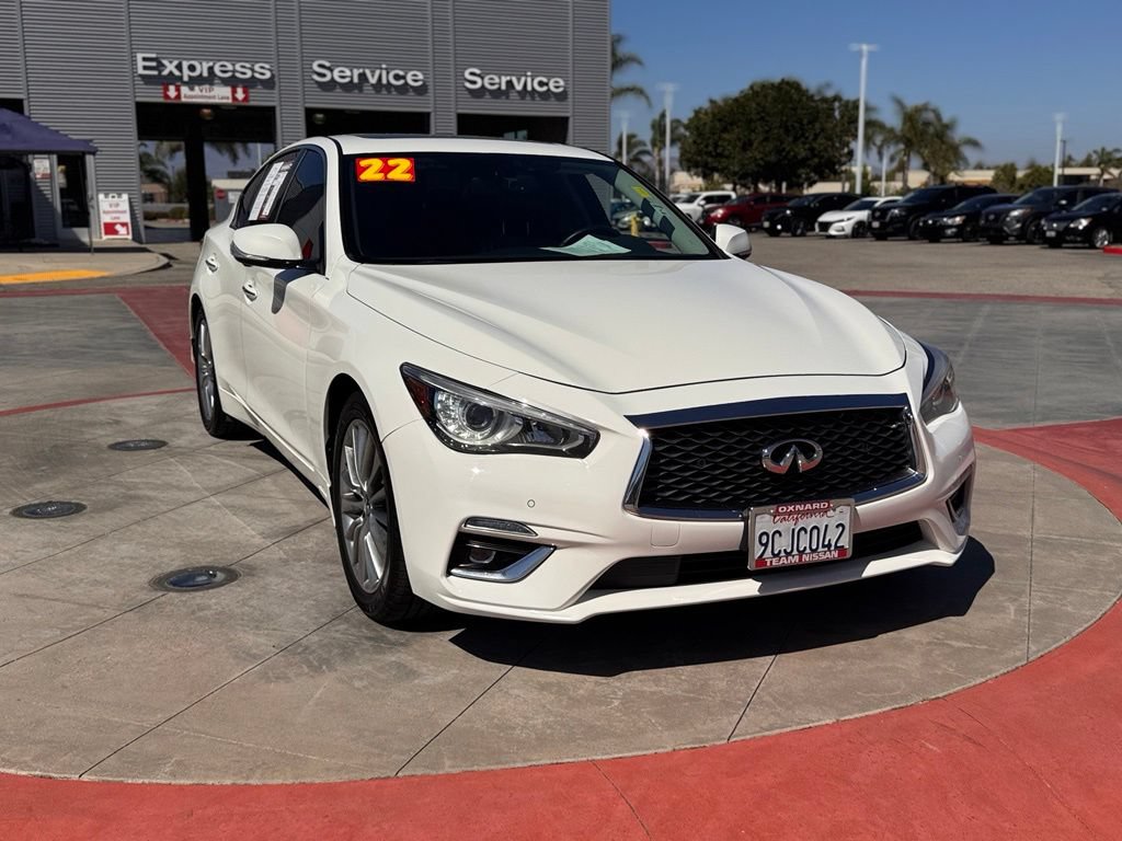 Used 2022 INFINITI Q50 Luxe w/ Cargo Package RWD video 2