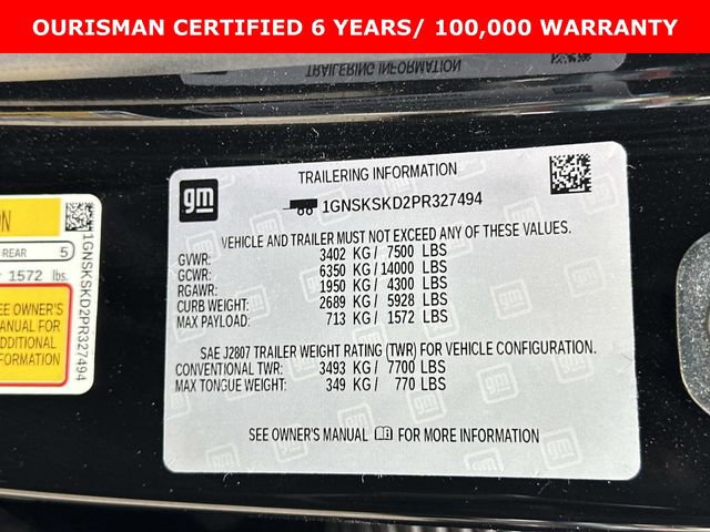 Certified 2023 Chevrolet Tahoe Premier AWD/4WD image 31