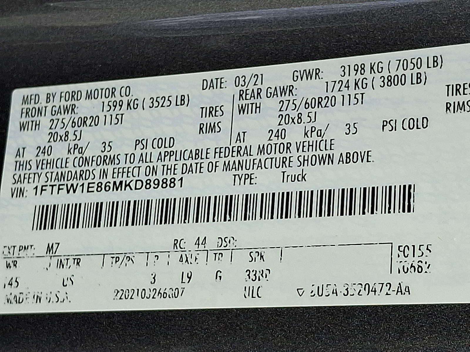 Used 2021 Ford F150 XLT w/ Equipment Group 302A High AWD/4WD image 26