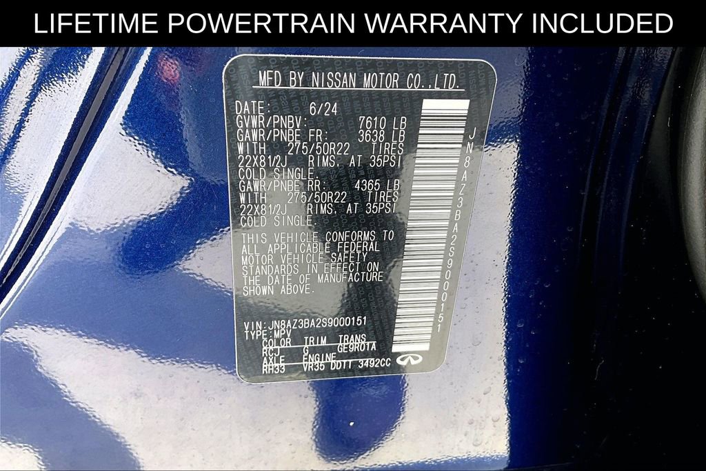 Certified 2025 INFINITI QX80 Luxe RWD image 45