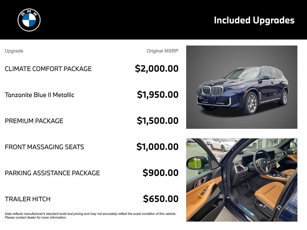 New 2026 BMW X5 xDrive50e w/ Climate Comfort Package AWD/4WD image 4