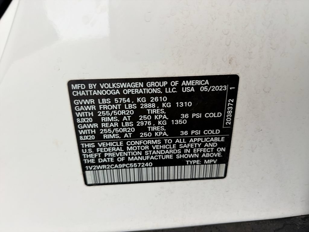 Certified 2023 Volkswagen Atlas SE w/ Black Wheel Package FWD image 42