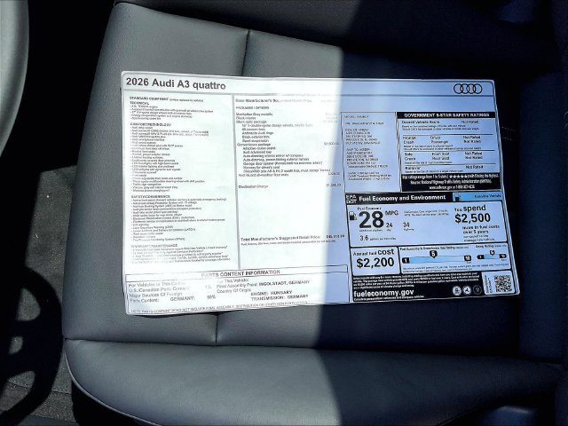 New 2026 Audi A3 2.0T Premium AWD/4WD image 9