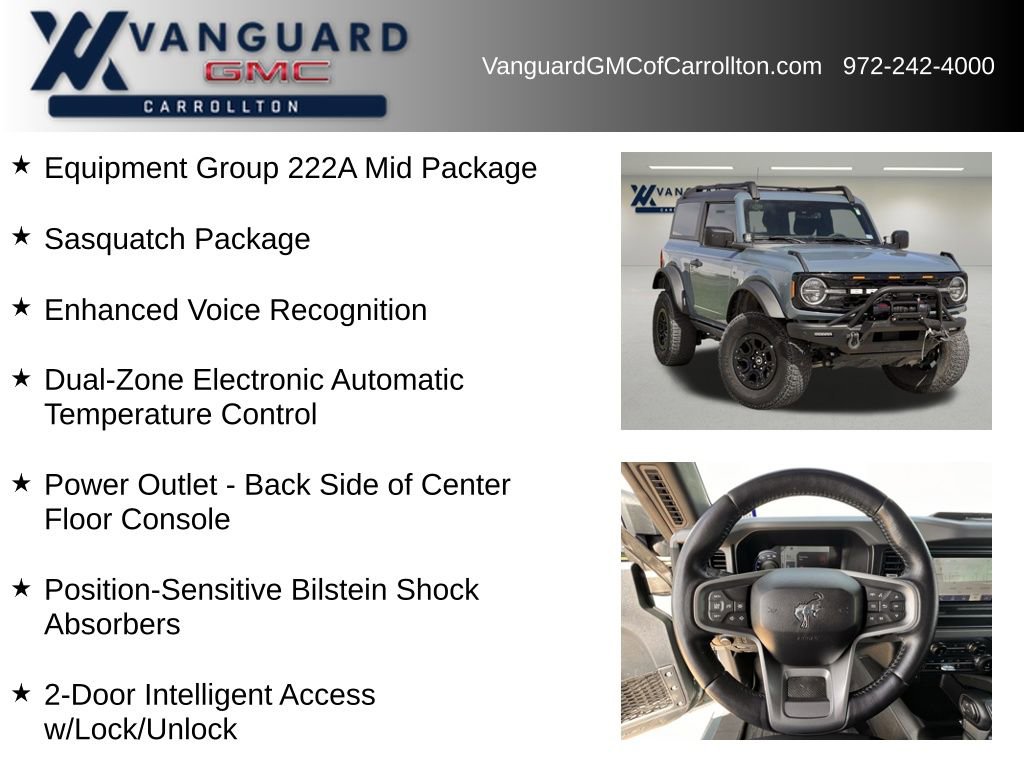 Used 2022 Ford Bronco Big Bend w/ Sasquatch Package image 6