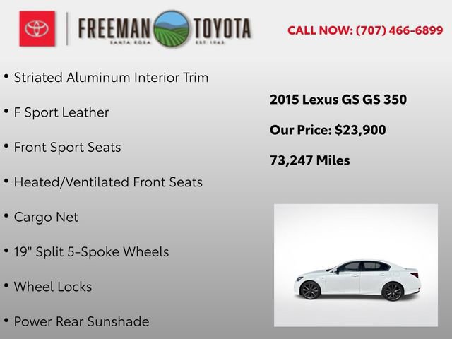 Used 2015 Lexus GS 350 w/ F Sport Package image 13