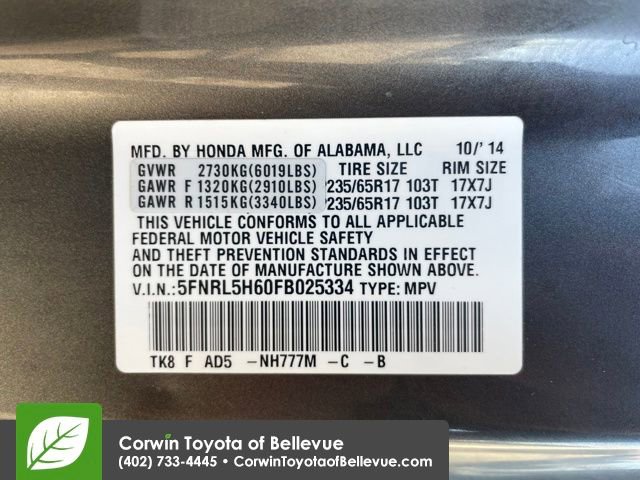 Used 2015 Honda Odyssey EX-L image 29