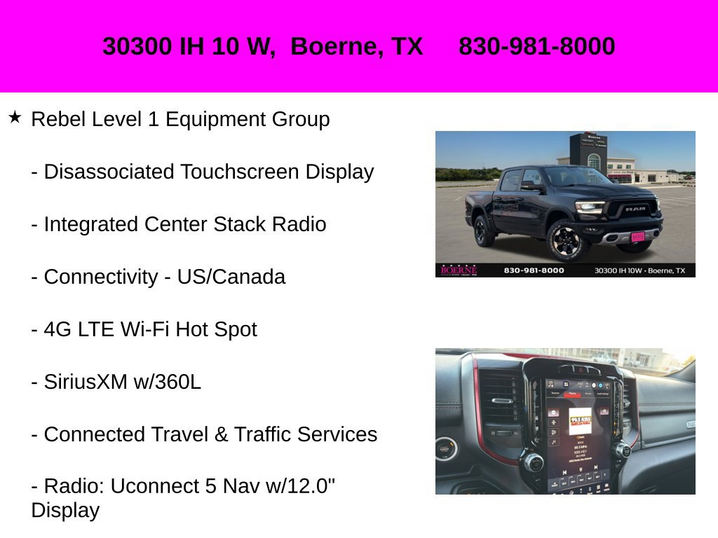 Used 2023 RAM 1500 Rebel w/ Rebel Level 1 Equipment Group AWD/4WD image 35