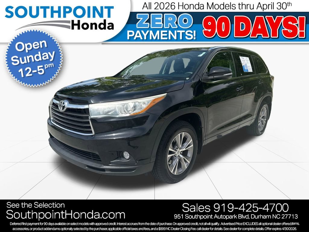 Used 2015 Toyota Highlander XLE AWD/4WD image 3