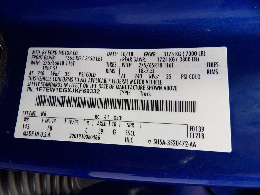 Used 2018 Ford F150 XLT w/ Equipment Group 301A Mid AWD/4WD image 58