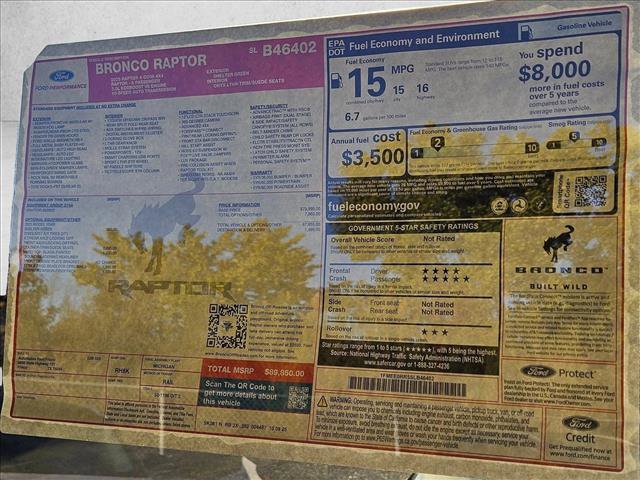 New 2025 Ford Bronco Raptor w/ Interior Carbon Fiber Pack image 18