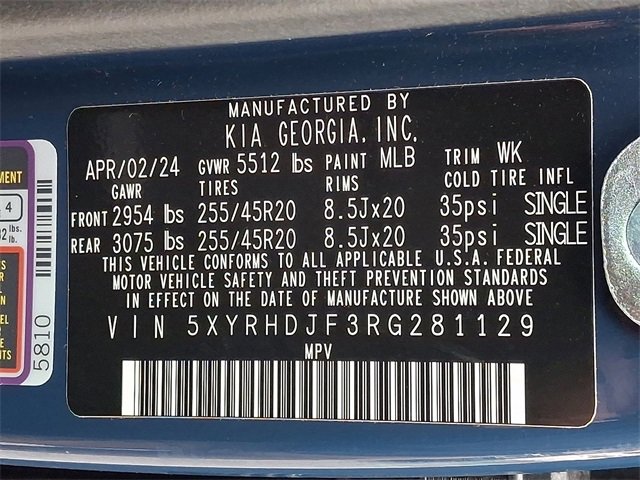 Used 2024 Kia Sorento X-Line EX image 29