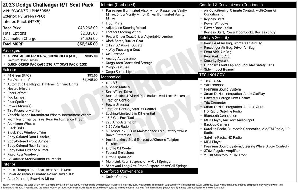 Used 2023 Dodge Challenger R/T Scat Pack RWD image 6
