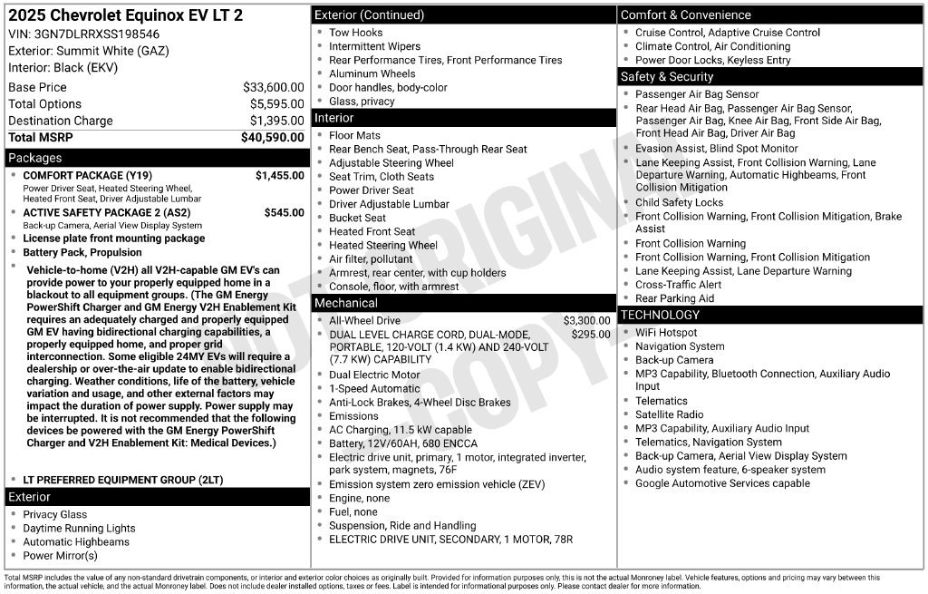 Certified 2025 Chevrolet Equinox EV LT w/ Comfort Package AWD/4WD image 10