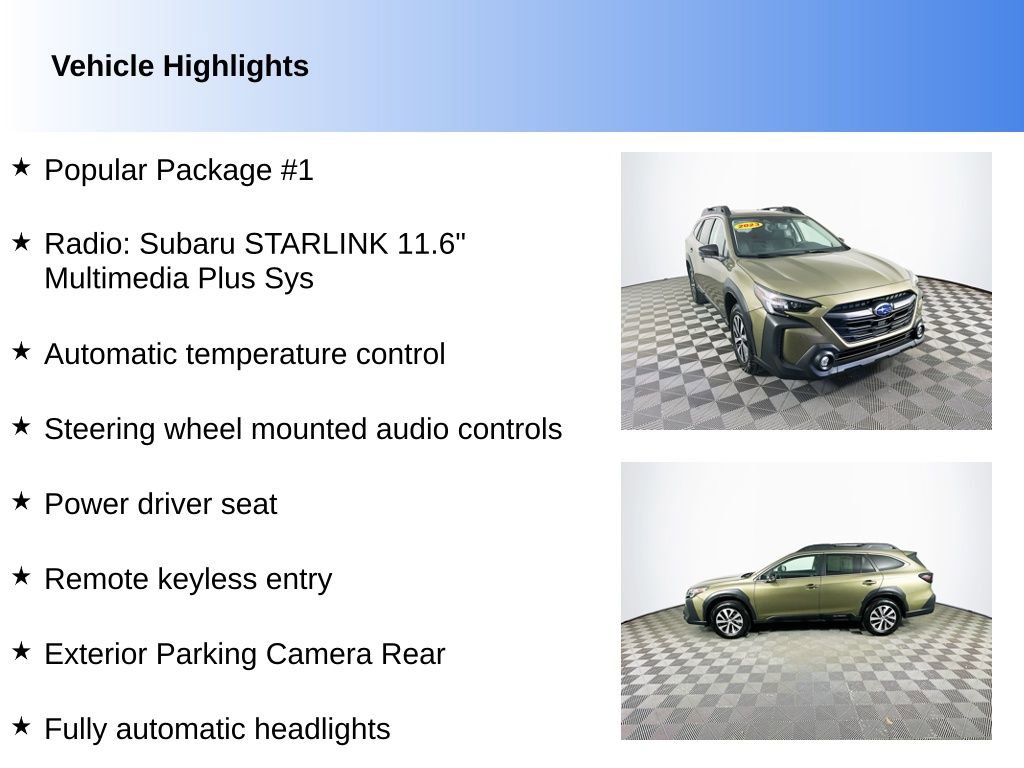 Used 2023 Subaru Outback Premium w/ Popular Package #1 AWD/4WD image 2