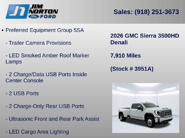 Used 2026 GMC Sierra 3500 Denali w/ Denali Reserve Package AWD/4WD image 40